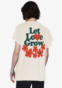 "Let Love Grow" Tee - Natural
