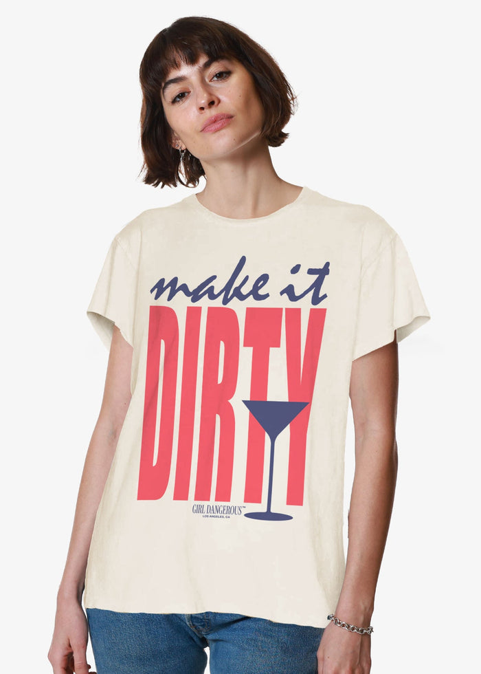 "Make It Dirty" Tee - Natural