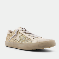 Gold Glitter Goose Sneakers