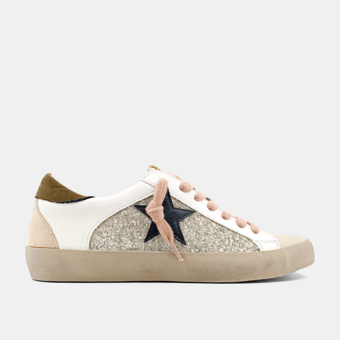 Paula Goose Sneakers - Pearl Glitter