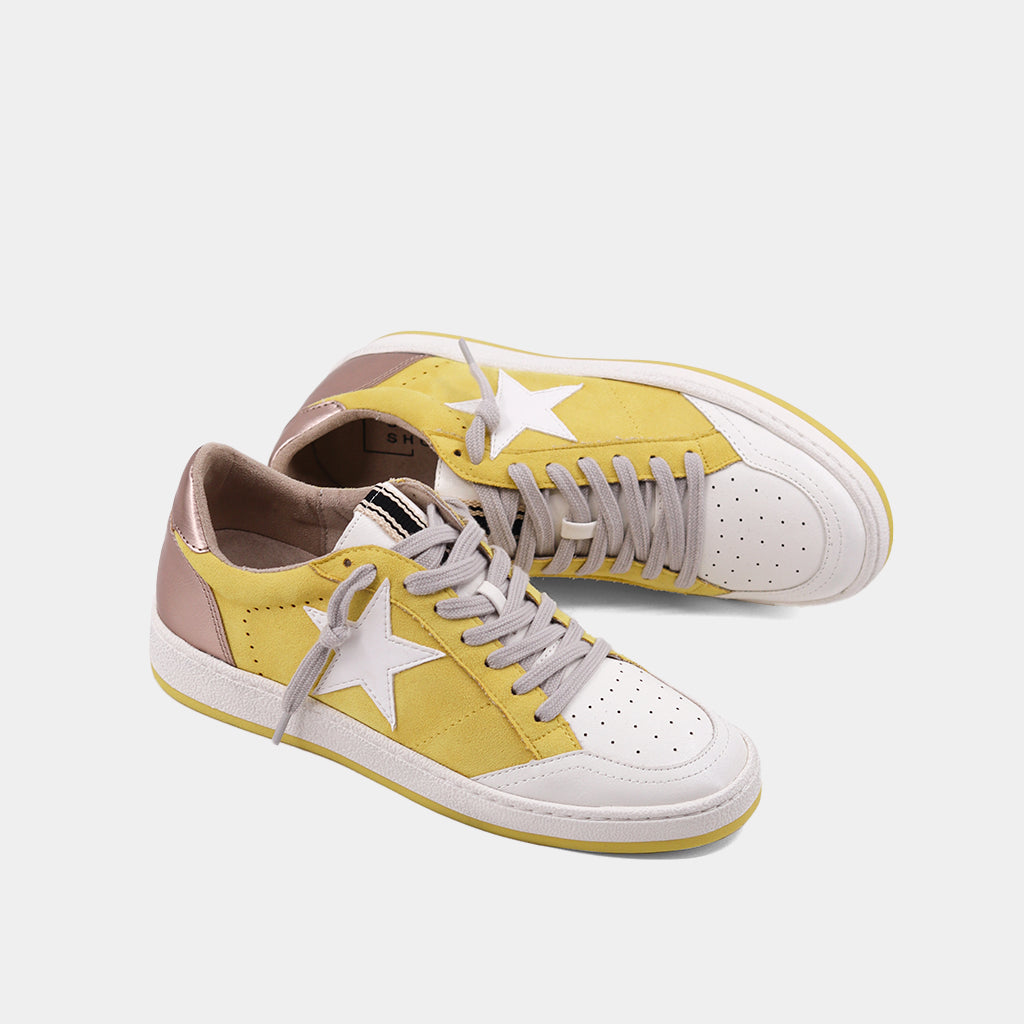 Paz Goose Sneakers - Yellow Suede