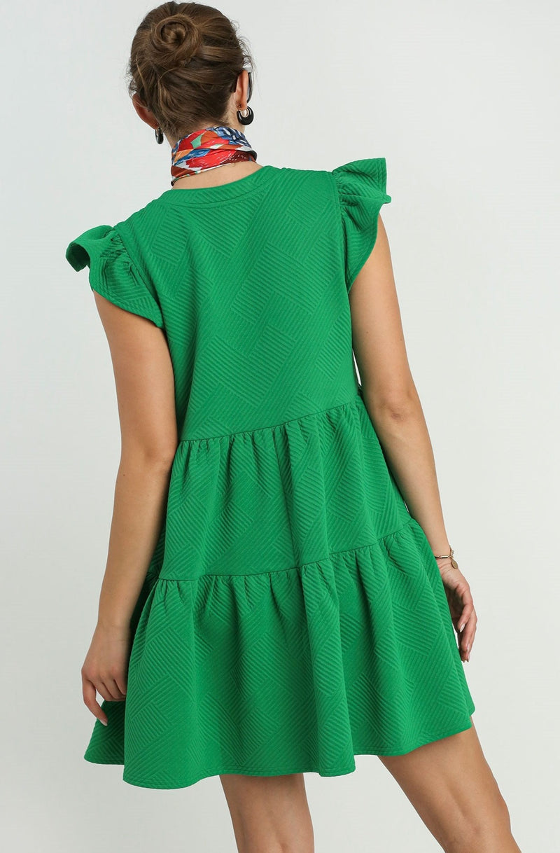 Etched In Stone Dress - Green