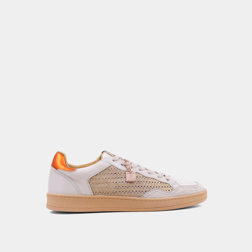 Roma Sneakers - Gold Woven