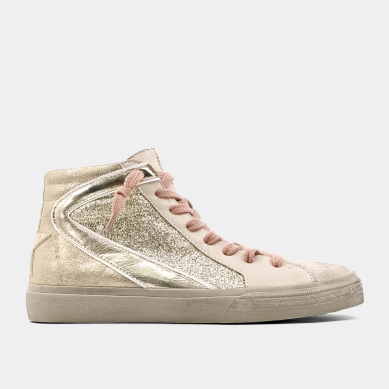 Rooney Goose High Tops - Gold