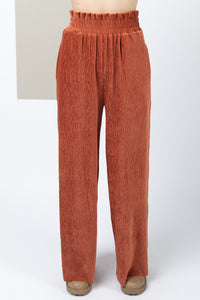 Comfort Of Luxury Pants - Rust