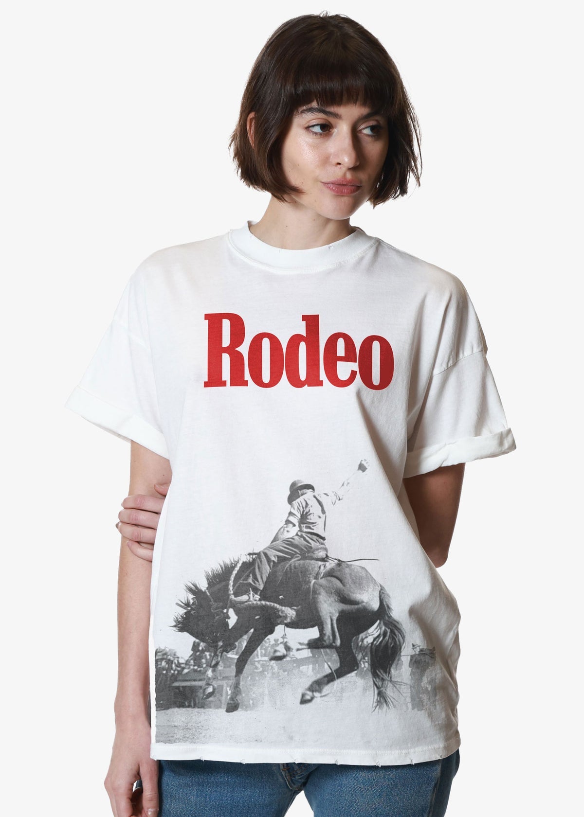 Rodeo Vintage Tee - White