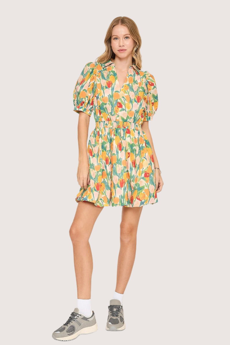 Tulip Fever Dress - Yellow