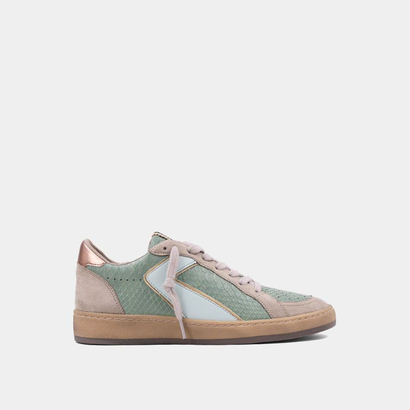 Salma Goose Sneakers - Mint Snake