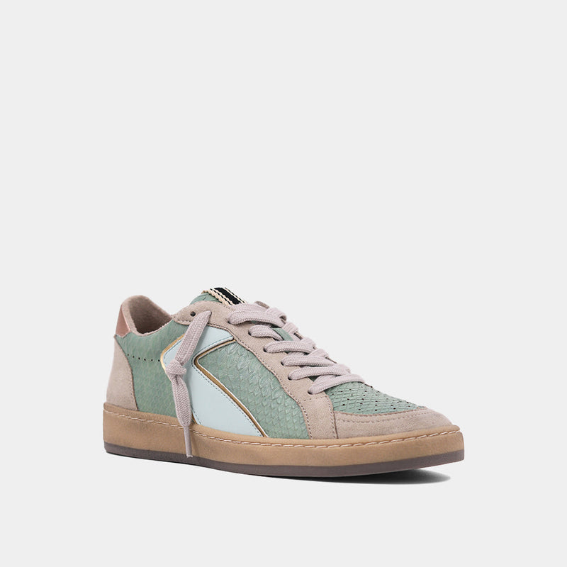 Salma Goose Sneakers - Mint Snake