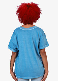 Santorini Butterflies Tee - Blue