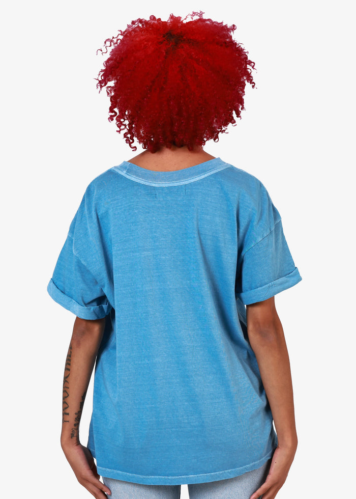 Santorini Butterflies Tee - Blue