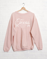 Texas Bows Sweatshirt - Pink