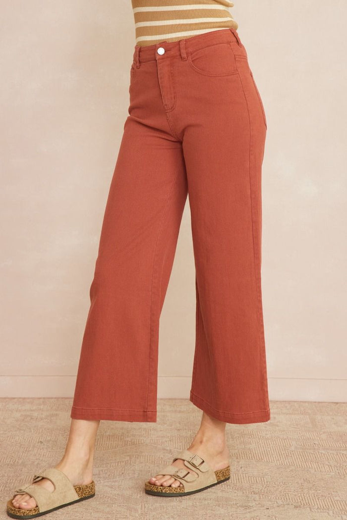 On The Rise Pants - Rust