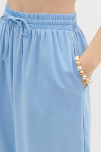Scalloped Charm Pants - Blue