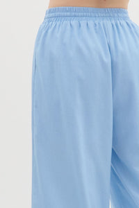 Scalloped Charm Pants - Blue