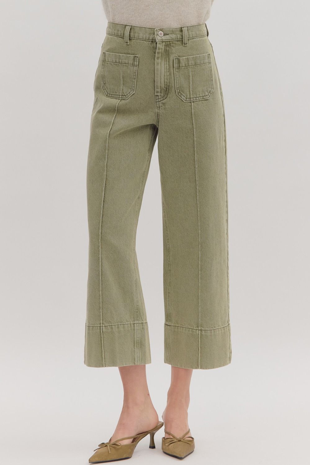 Faithfuly Yours Pants - Olive