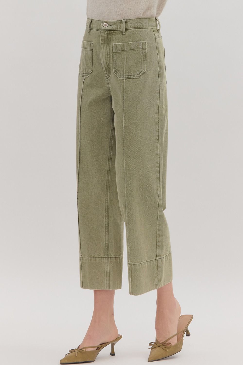 Faithfuly Yours Pants - Olive