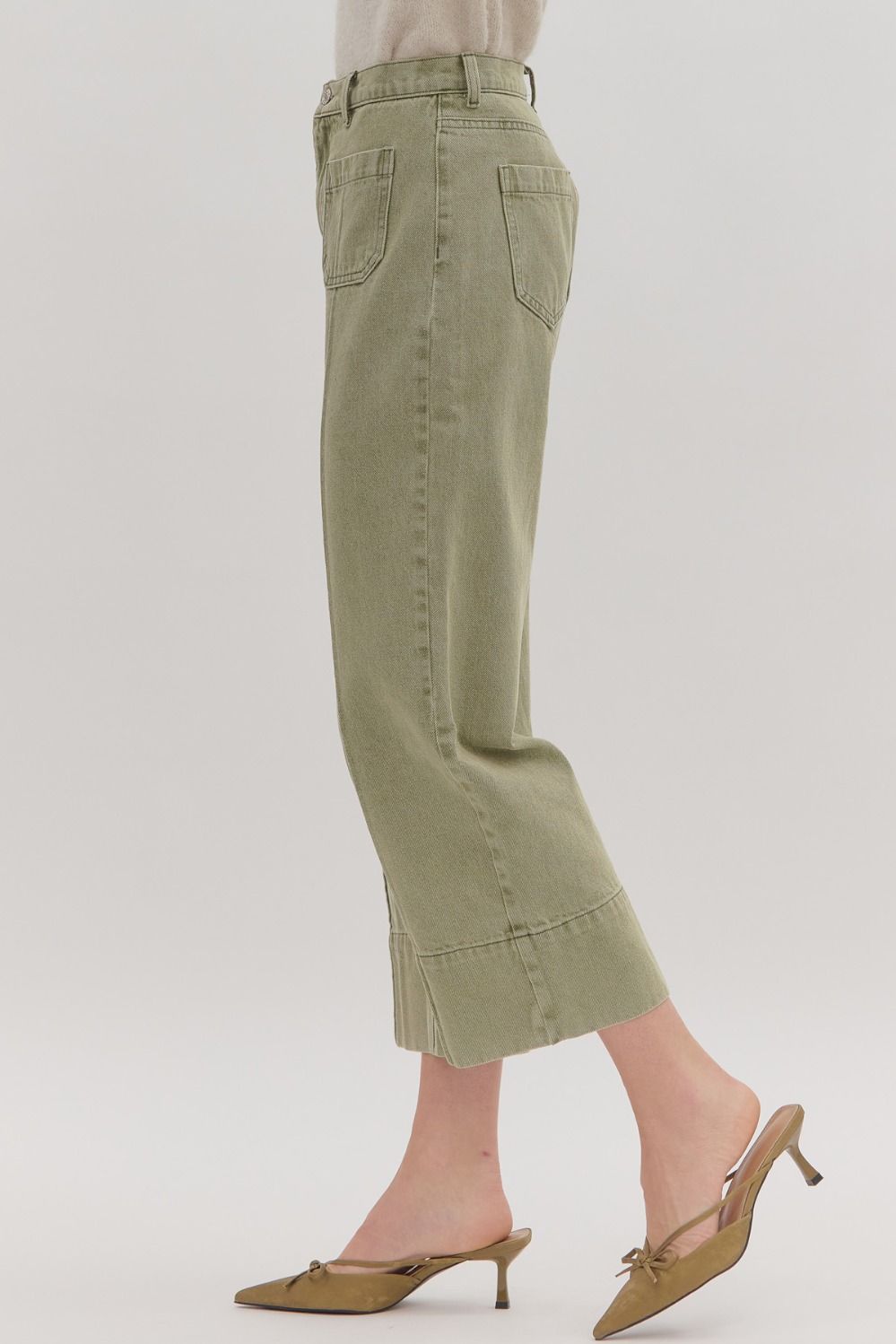 Faithfuly Yours Pants - Olive