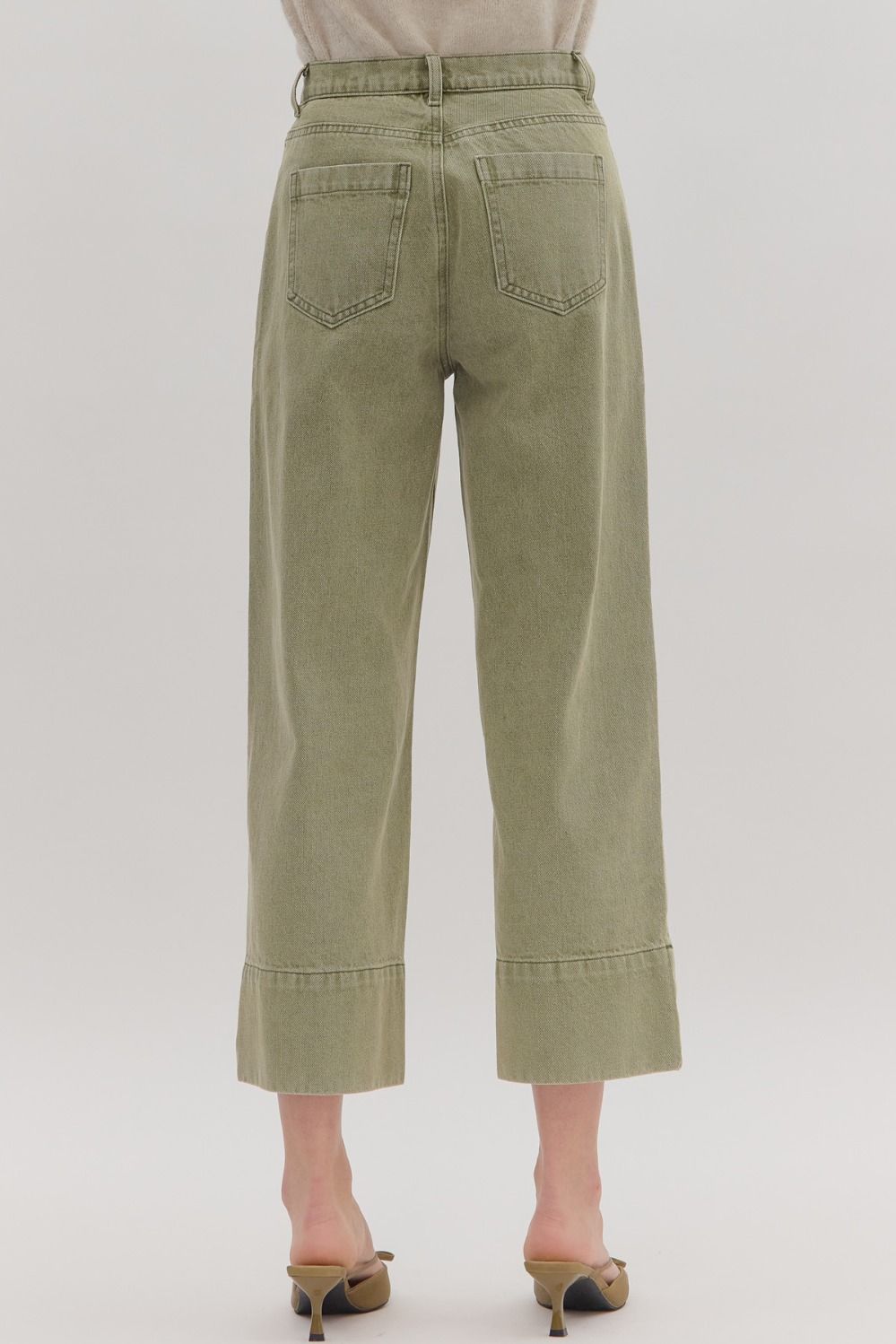 Faithfuly Yours Pants - Olive