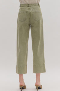 Faithfuly Yours Pants - Olive