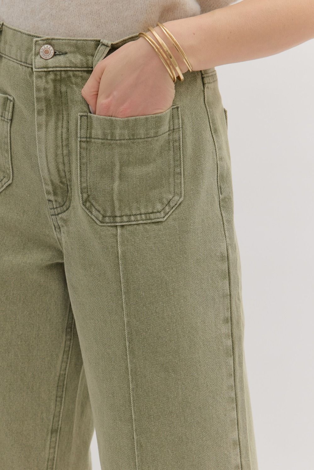 Faithfuly Yours Pants - Olive