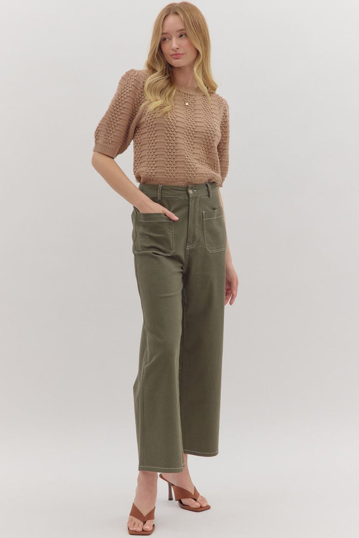 Going Places Pants - Olive