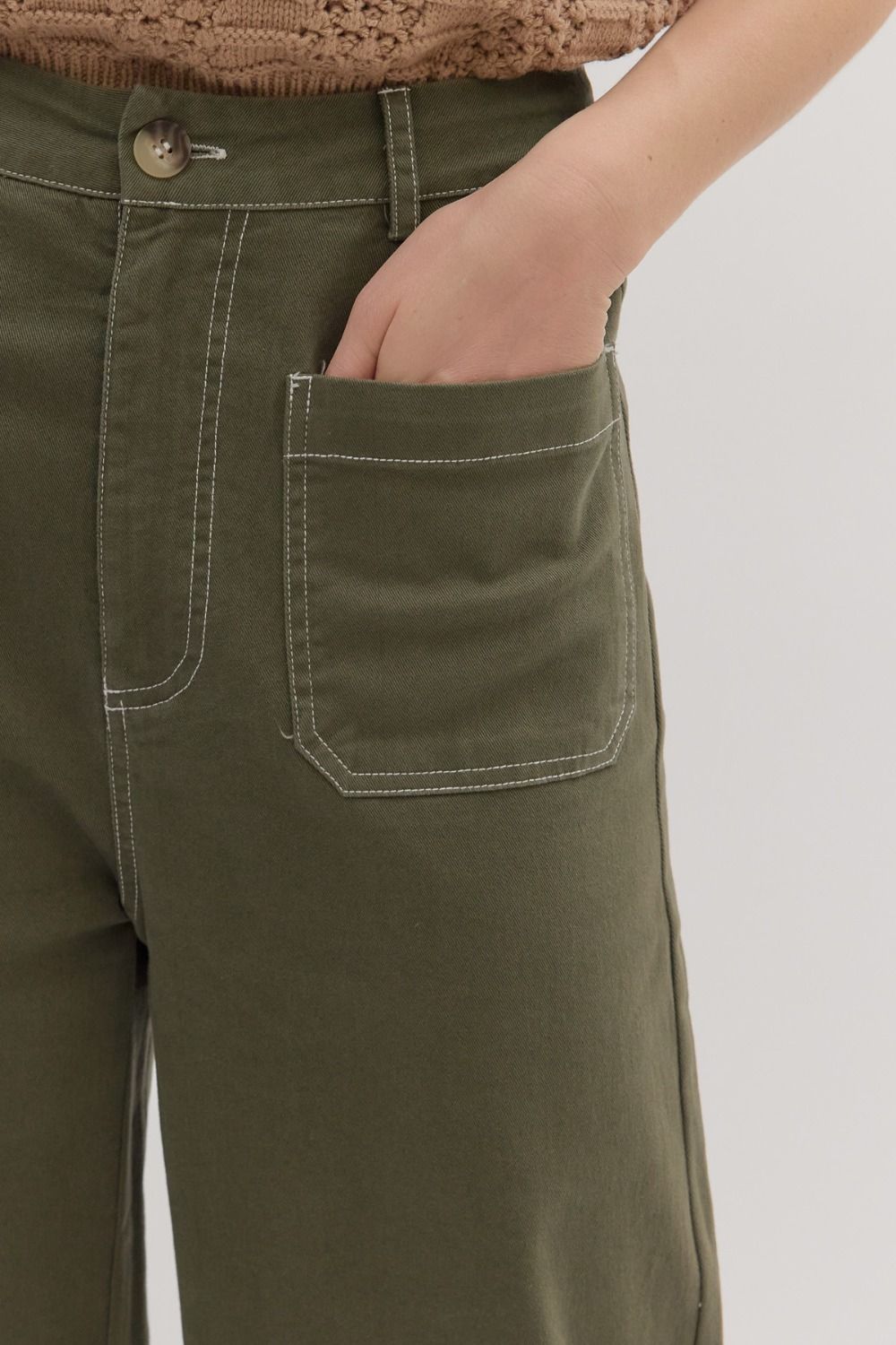 Going Places Pants - Olive
