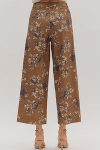 Floral Fixation Pants - Caramel