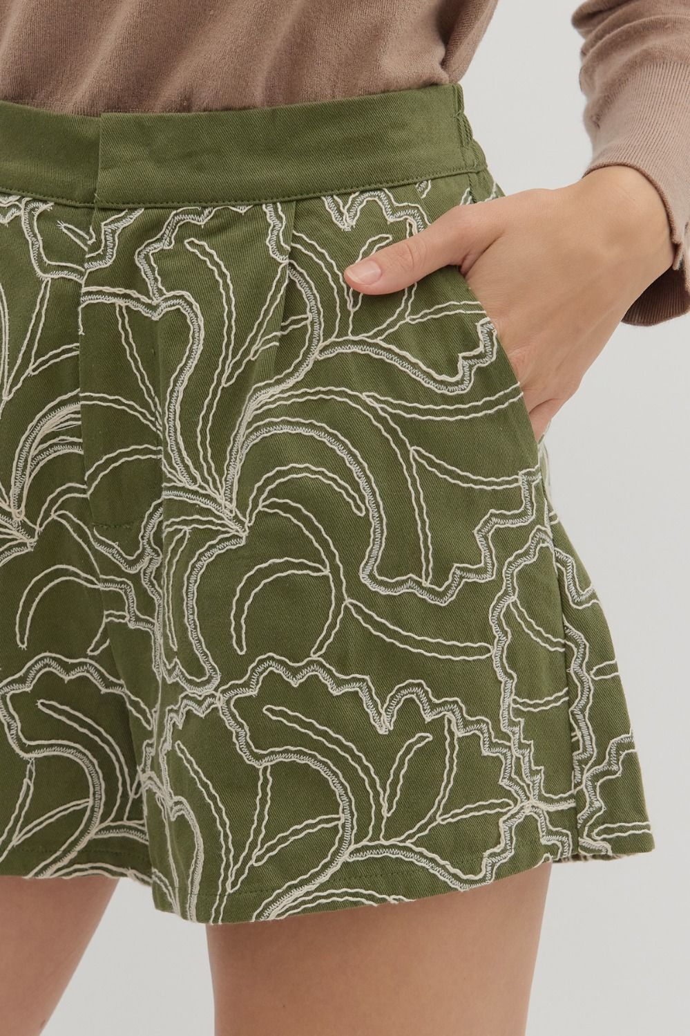 Impulse Desire Shorts - Olive