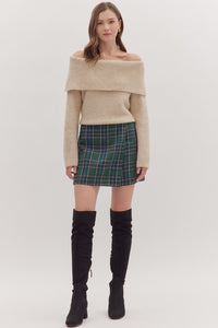 On Winter Break Skort - Green