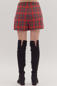 On Winter Break Skort - Red