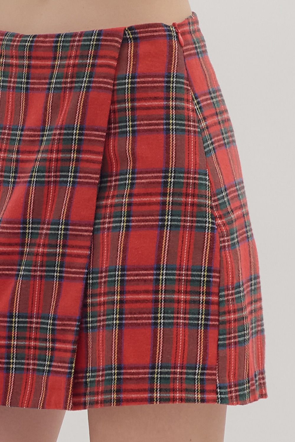 On Winter Break Skort - Red