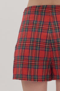 On Winter Break Skort - Red
