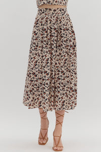 Flirty Feline Skirt - Ecru