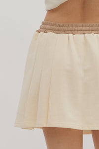 Right Time Right Place Skort - Ecru