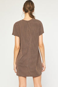 Tangible Form Dress - Brown