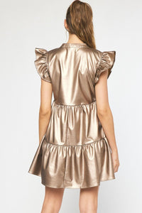 Gilded Dreams Dress - Gold