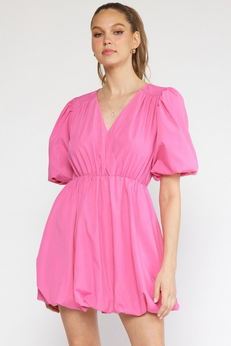 Powder Puff Dress - Pink