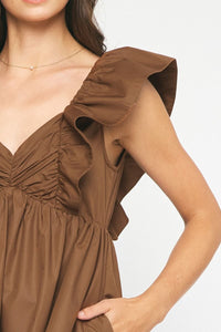 Gentle Touch Dress - Brown