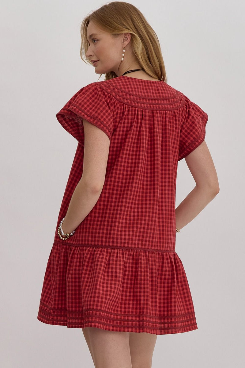 Play It Cool Dress - Red