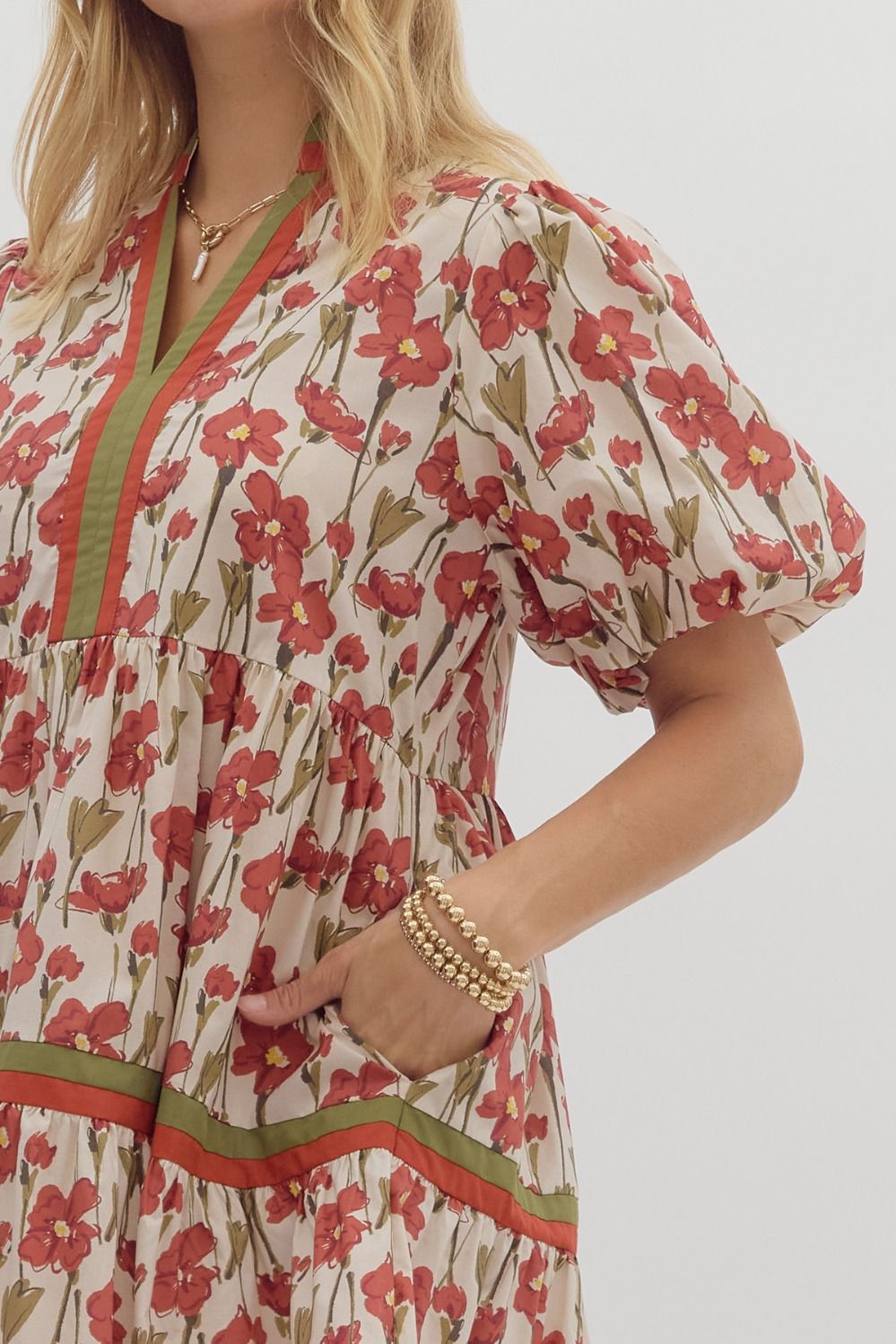 Live A Little Dress - Rust