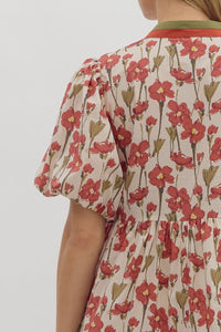 Live A Little Dress - Rust