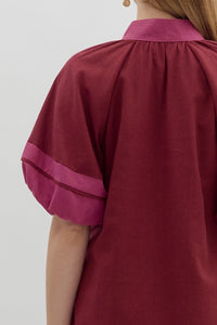 Band of Joy Dress - Burgundy