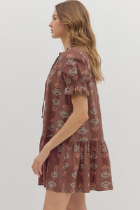 Fresh Beginnings Dress - Brown