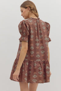 Fresh Beginnings Dress - Brown