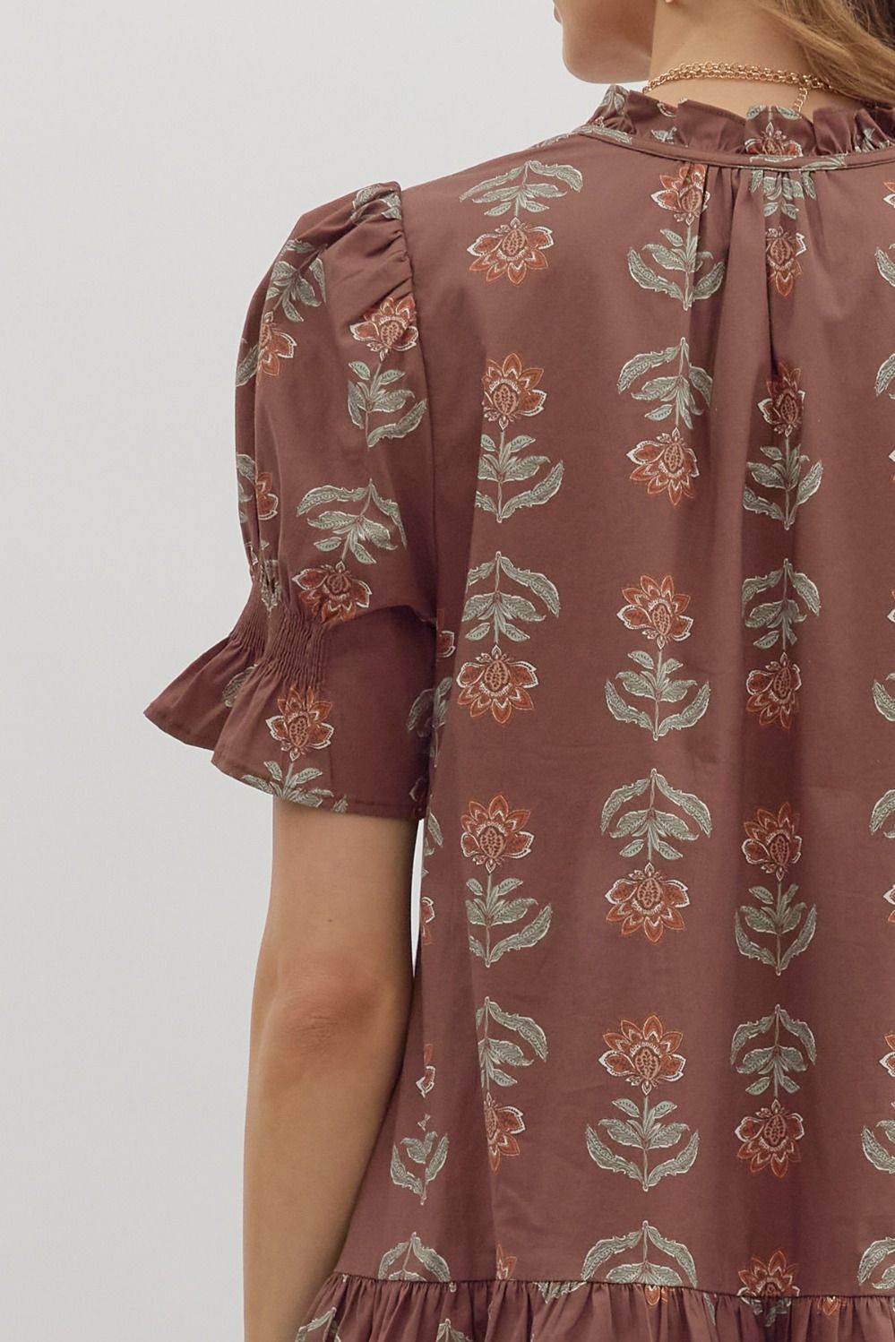 Fresh Beginnings Dress - Brown