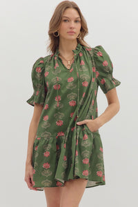 Fresh Beginnings Dress - Olive