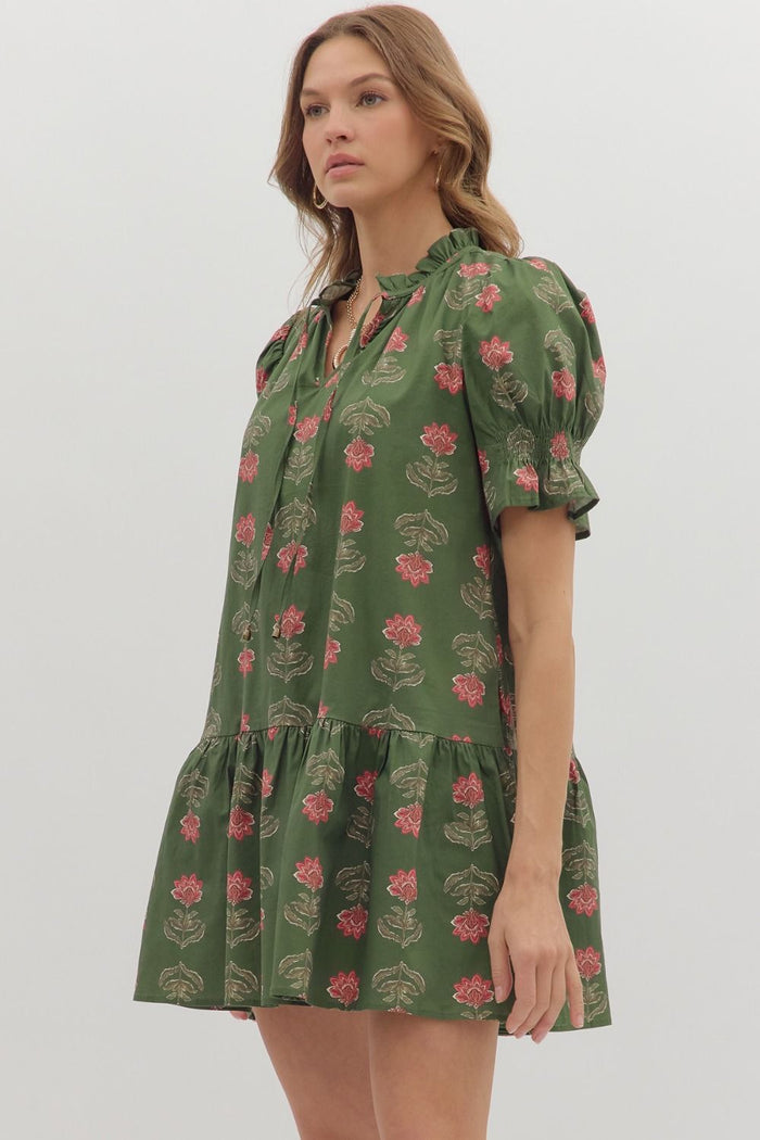 Fresh Beginnings Dress - Olive