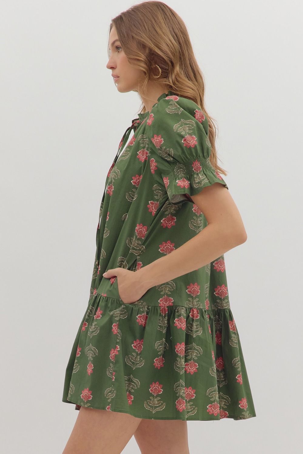 Fresh Beginnings Dress - Olive