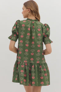 Fresh Beginnings Dress - Olive